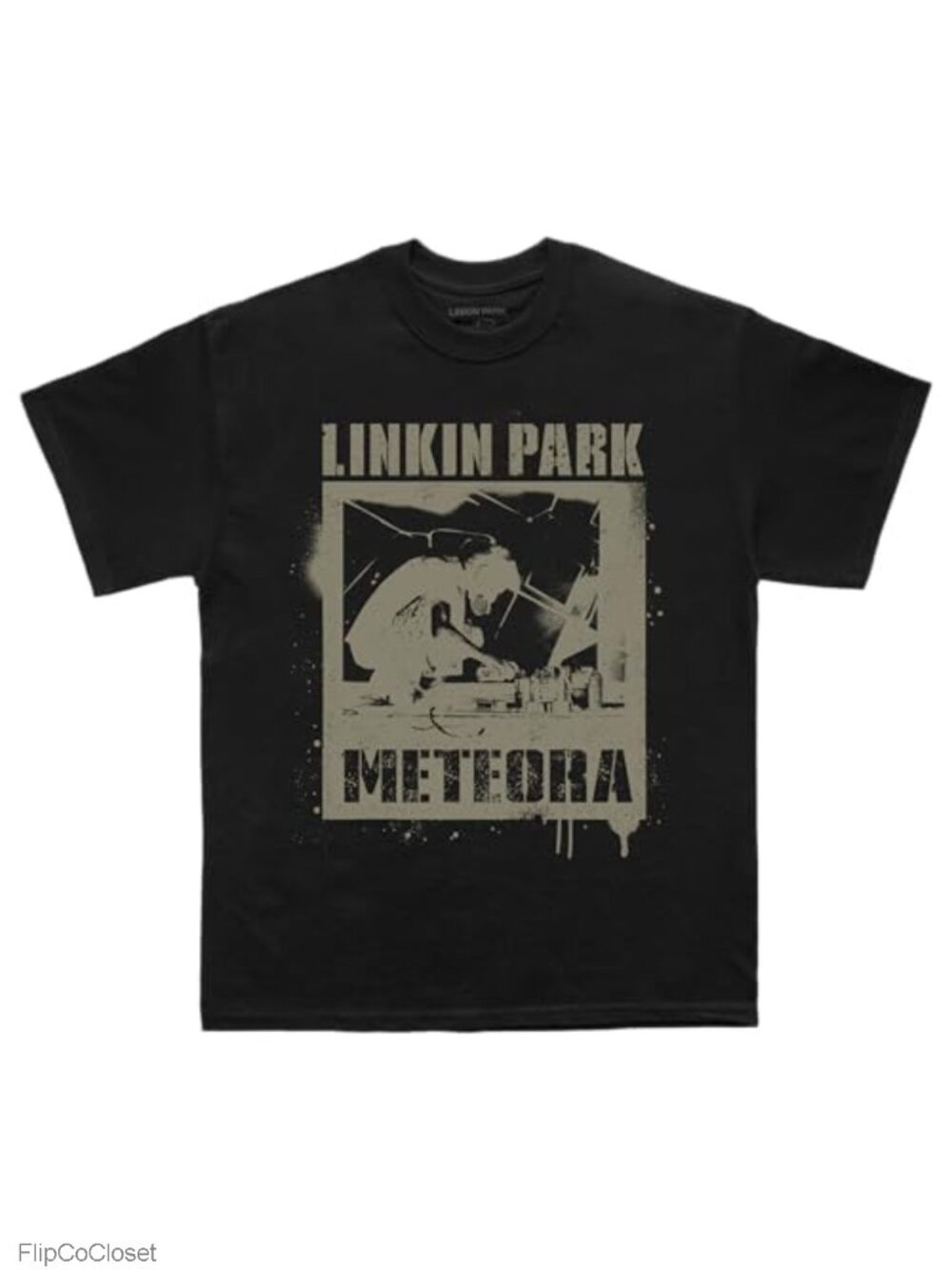 Linkin Park Meteora Spray Paint Graphic Tee Unisex Crewneck Short Sleeve Music